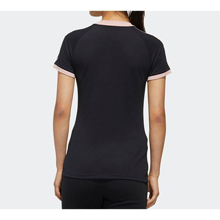 Adidas Neo W 3-Stripe Short Sleeve Tee Women Tops Black GL1190