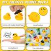 48 Pcs Rubber Duck Toy Bulk Yellow Duck Car Ornaments  For Birthday Party Favors Decoration