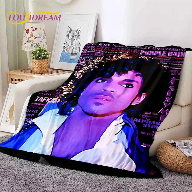 Artist Purple Rain Prince Rogers Nelson Soft Flannel Blanket,Throw Blanket Comfortable Blanket for Picnic Beds Sofa Home Bedroom
