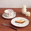 Cross Ns Floral Coffee Cup and Saucer Cute Relief Cherry Ceramic Cup and Saucer Household High Value Afternoon Tea Set