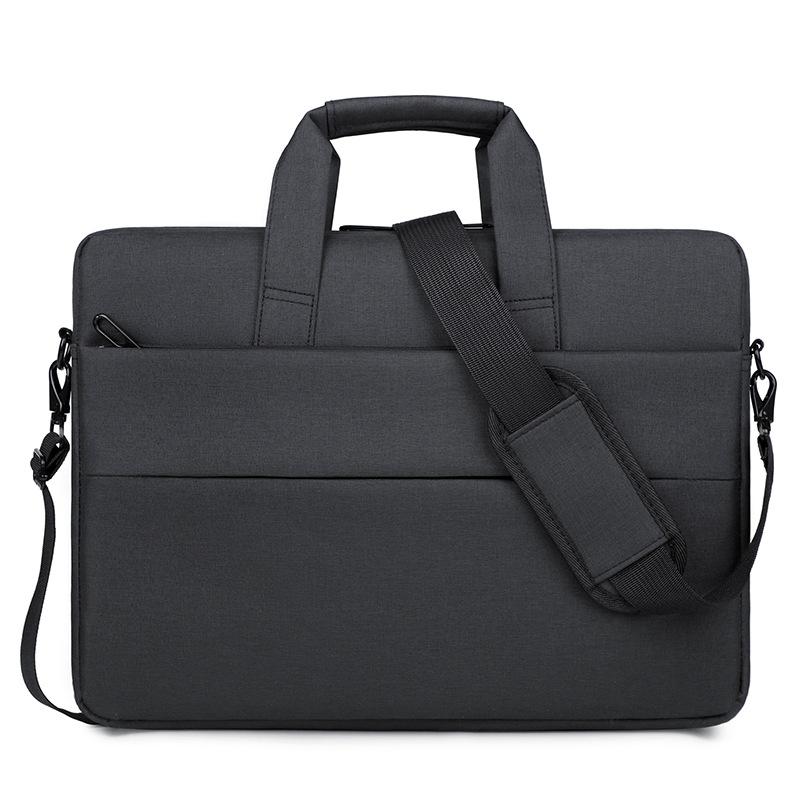 

Сумка для ноутбука Одноплечевая сумка для компьютера Водоотталкивающая ткань Оксфорд Мужской деловой рюкзак чёрный