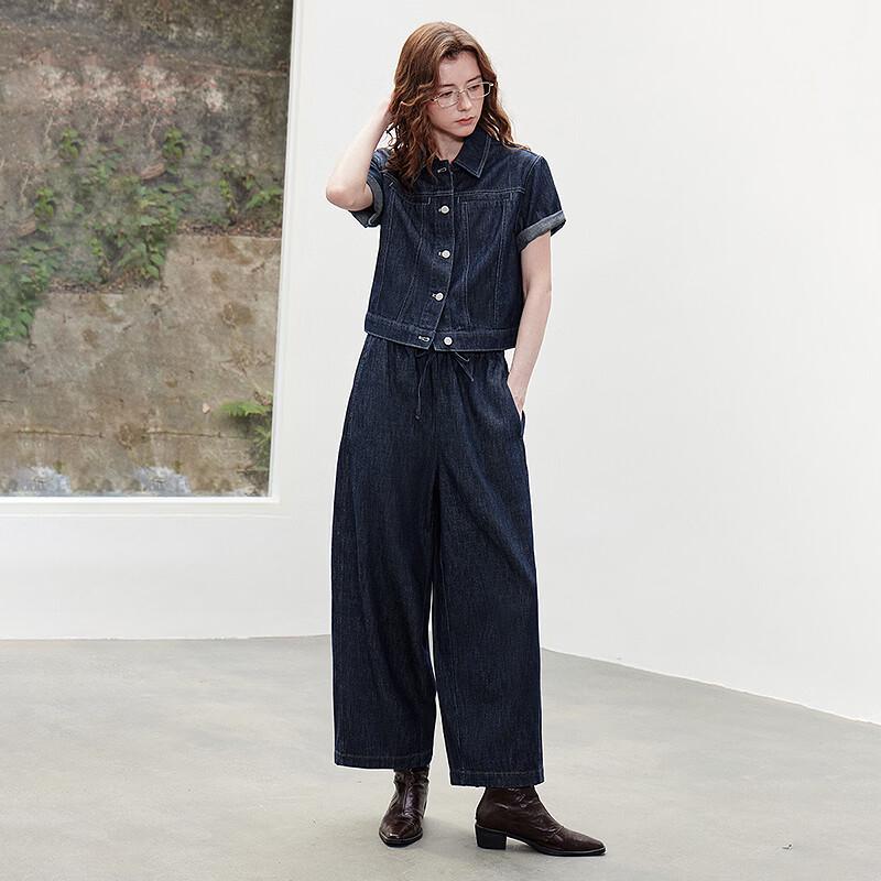 Women's Retro Cotton Linen Denim Shirt