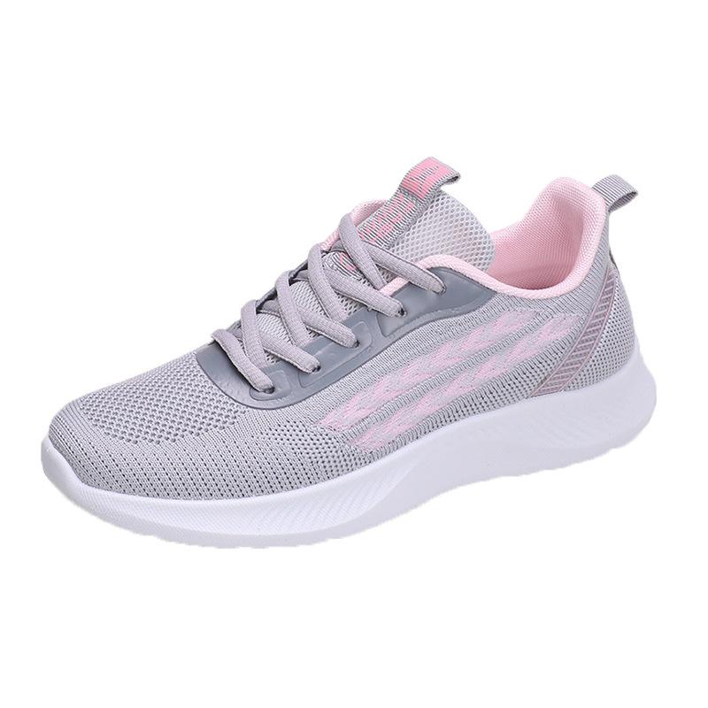 Scarpe da donna in tessuto volante 2023 primavera ed estate nuove scarpe casual da viaggio con suola morbida e leggera, scarpe sportive traspiranti