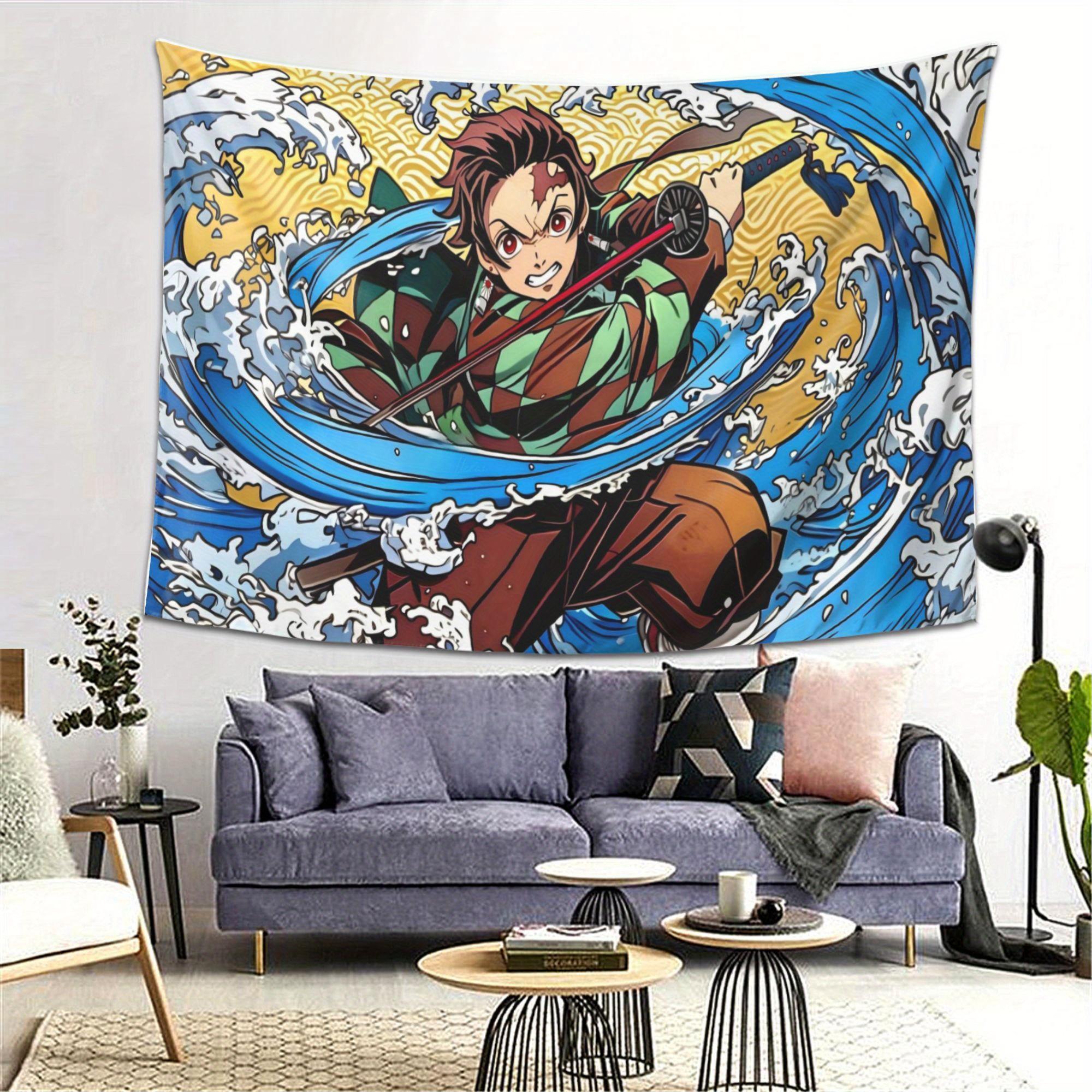 

1pc Sharp Water Tapestry Durable WrinkleResistant Soft Polyester Fiber Home Decor Horizontal Wall Hanging 74x94cm(29x37in)