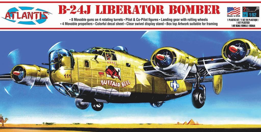 AMCH218 US Army Liberator Kit Model Plastic 1/92 WW.II B-24J "Buffalo Bill"