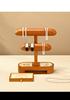 Solid Wood Watch & Jewelry Stand, Wristwatch Display Holder, Organizer for Rings, Necklaces, Bracelets & Beads