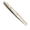 Tainless Steel Precision Tweezers for Eyebrow Eyelashes Beard & Mustache - High-Accuracy Round Head, Seamless Clamping