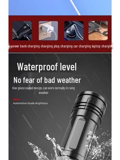 High-Brightness Rechargeable Mini Flashlight with Strong Light, Durable, Portable, Multifunctional, Long Battery Life for Outdoor and Household Use