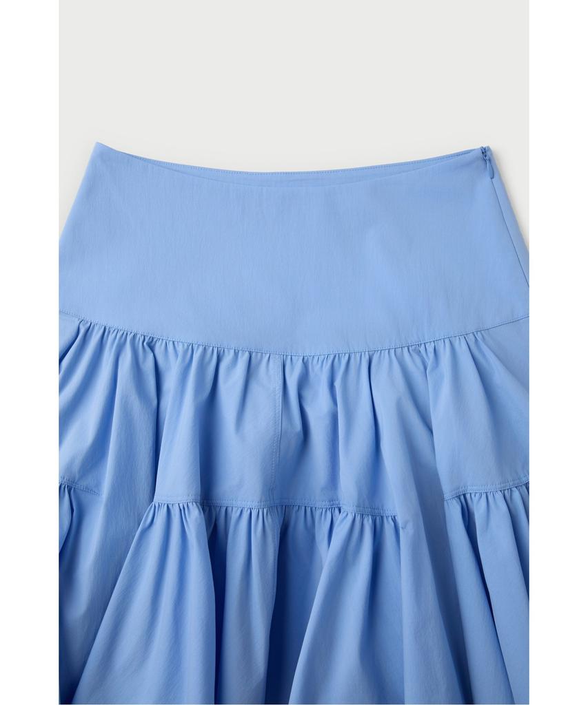 IROWOMEN Niciaspe Shirred Ruffle Skirt Iokam26103Bul