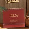 2026 Monatsplanungskalender 12-Monats-Papier-Tischkalender Kreativer Feiertags-Geburtstags-Büro-Schul-Terminkalender