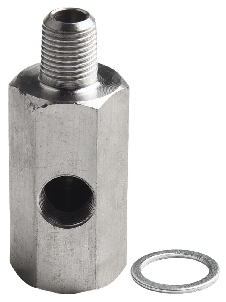 1pc Turbo Oil Feed Adapter Fitting Line Gauge 1/8NPT Stainless Steel For