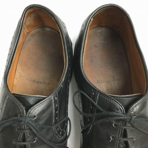 1980s-90s Vintage Allen Edmonds Kingsley U-Tip Business Shoes Black size 11D 28.5-29.5 Men's(USED)