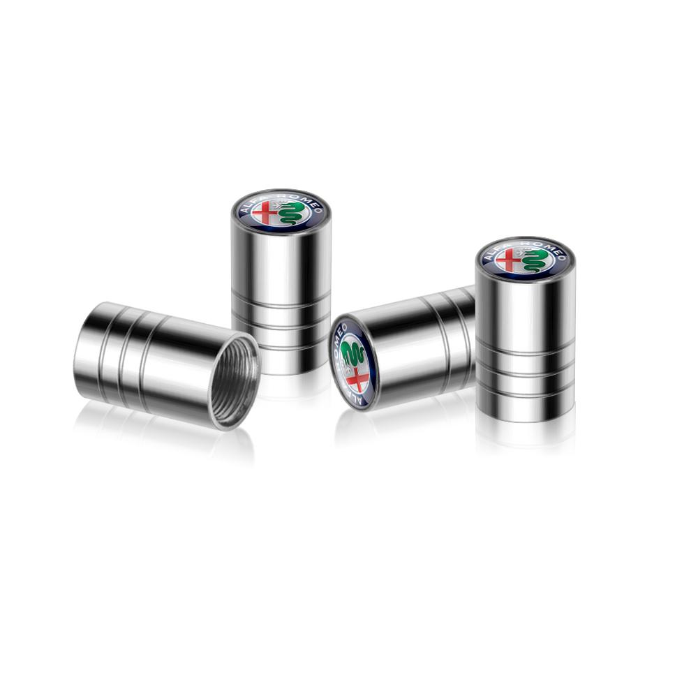 4Pcs 3D Metal Alloy Car Wheel Tire Valve Stem Caps Cover For Alfa Romeo 159 Mito Tonale Stelvio Giulietta Giulia TZ3 Car-Styling ysdf45