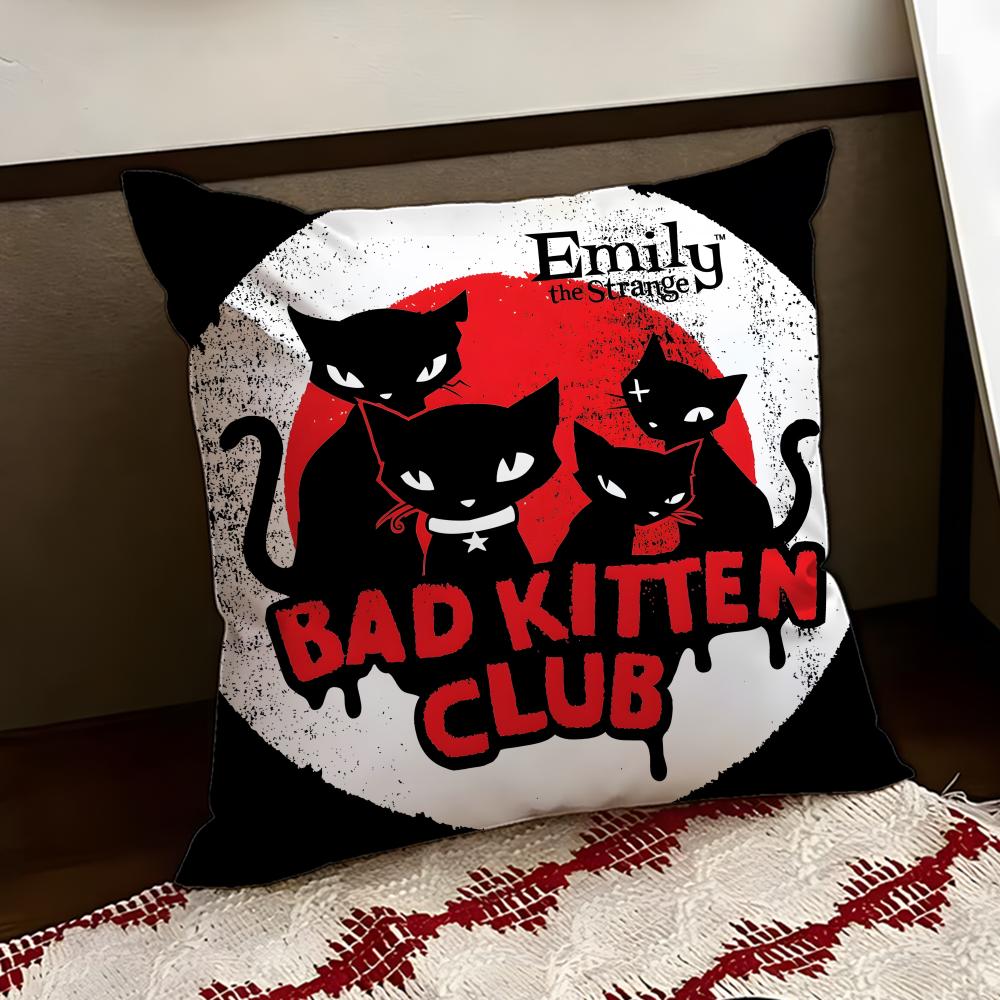 Anime EEmily the Cool Strang Cushion Cover Reversible Soft Durable Pillow Cover Home  Car MultiScene Use for Daily Comfort