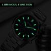 MEGIR Luxury Business Quartz Watch for Men Stainless Steel Strap Luminous Date Waterproof Male Casual Wristwatch Chronograph Clock 2150
