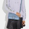 COACH Morgan Cow Leather Textile Shoulder Bag , Handbag , Shoulder Bag Medium Women's Light Blue (Unisex) Shoulder Bags CH137 SVM6A