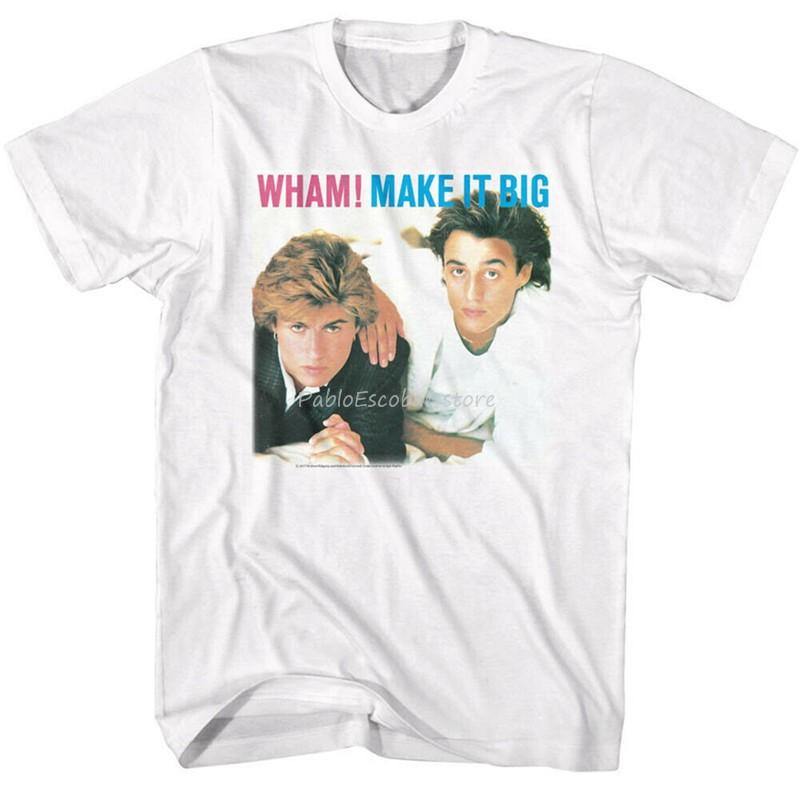 

Wham Make It Big Licensed Adult T Shirt Popular Tagless Tee Shirt men brand tshirt summer top tees S
