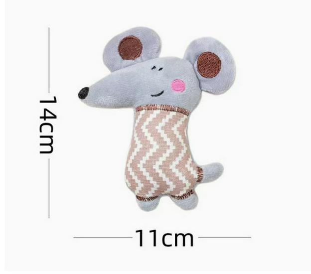 Bite-Resistant Catnip Plush Toy for Interactive Kitten Play