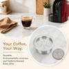 Stainless Steel Reusable Coffee Capsule Refillable Design Stainless Steel Capsule Set  For Home Use