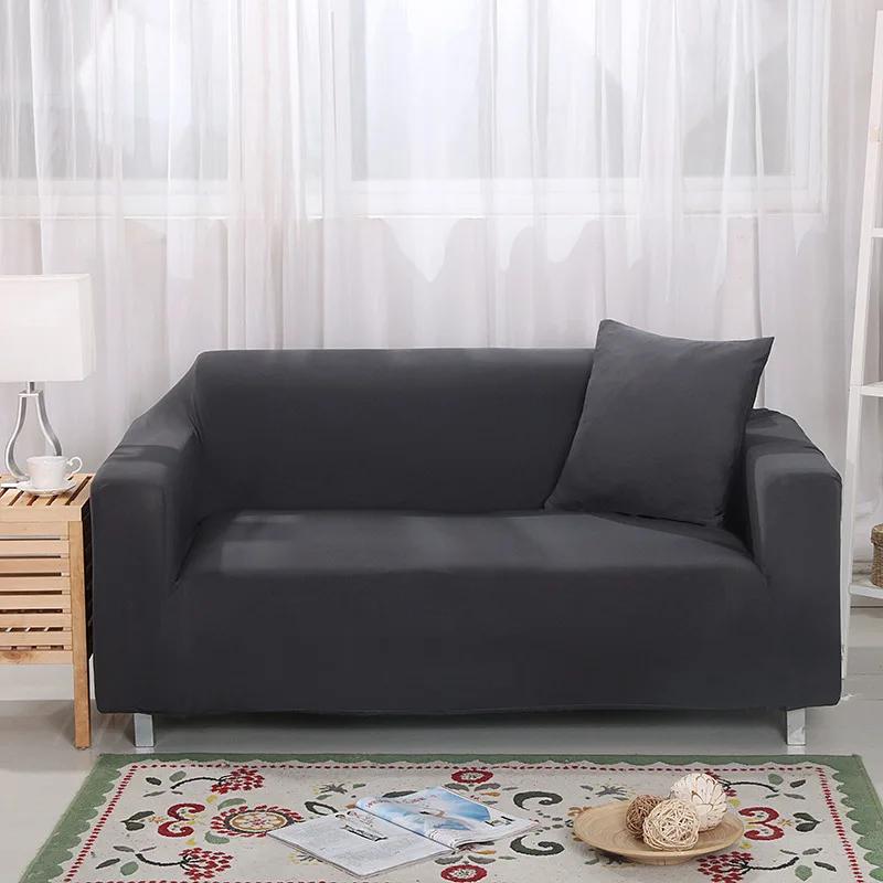Thick Elastic Sofa Cover Solid Color Slipcover Furniture Protector for Bedroom Office Living Room Home Decor Sofa Cushions