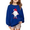 Children's Fashionable Casual Long-sleeved Loose Christmas Print Pullover Sweatshirt