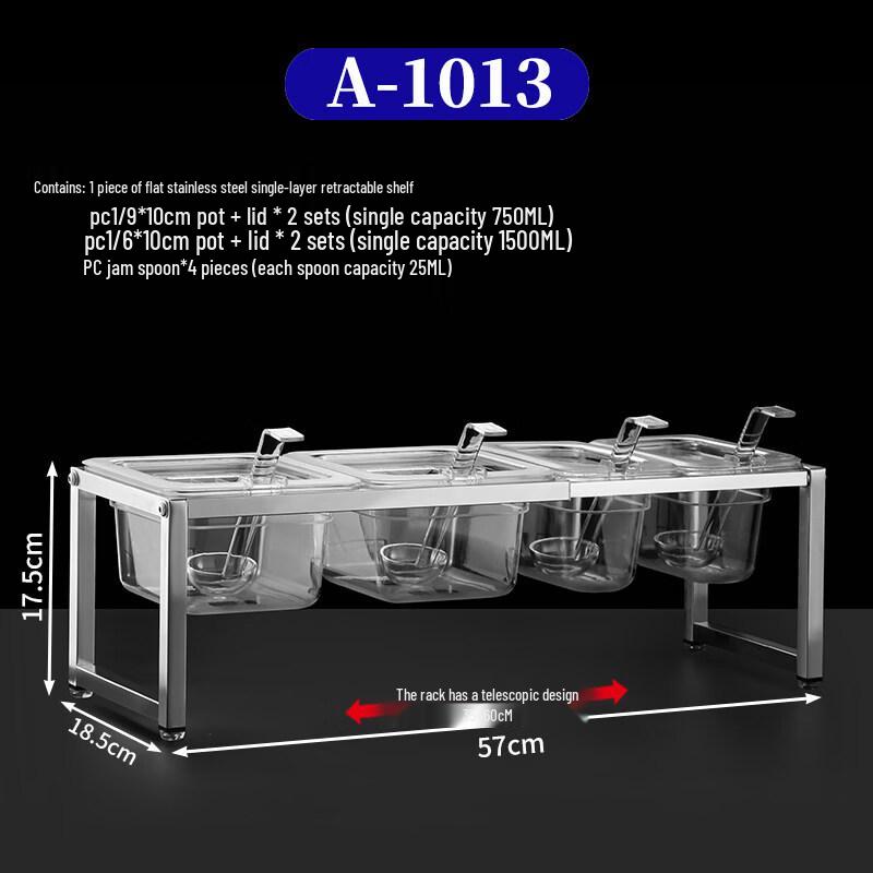 Jingbaodi Acrylic Condiment Dispenser Set