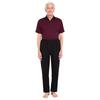 Mens Adaptive Anti-Strip Jumpsuit Lapel Short Sleeve Back Zip-up Pants Leg Zip One-piece Romper for Elderly Patient Care