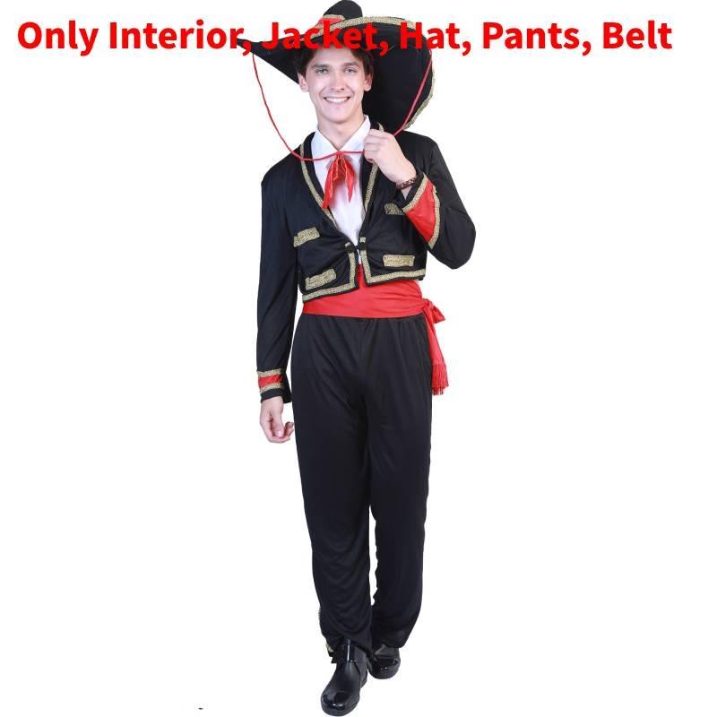 Day Of The Dead Costume For Adults And Kids With Polyester Fabric For Halloween Festivities And Stage Performances