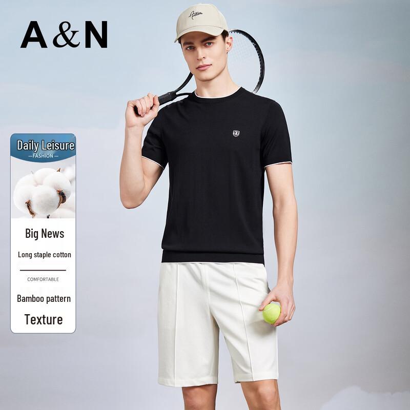 Antonio Men s Modal & Air Layer Stretch Crew Neck T-Shirt 48