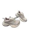 Soft Leather Platform Dad Shoes Women's 2025 New Fashion Versatile and Thin Casual Sports Breathable Mesh Running Shoes