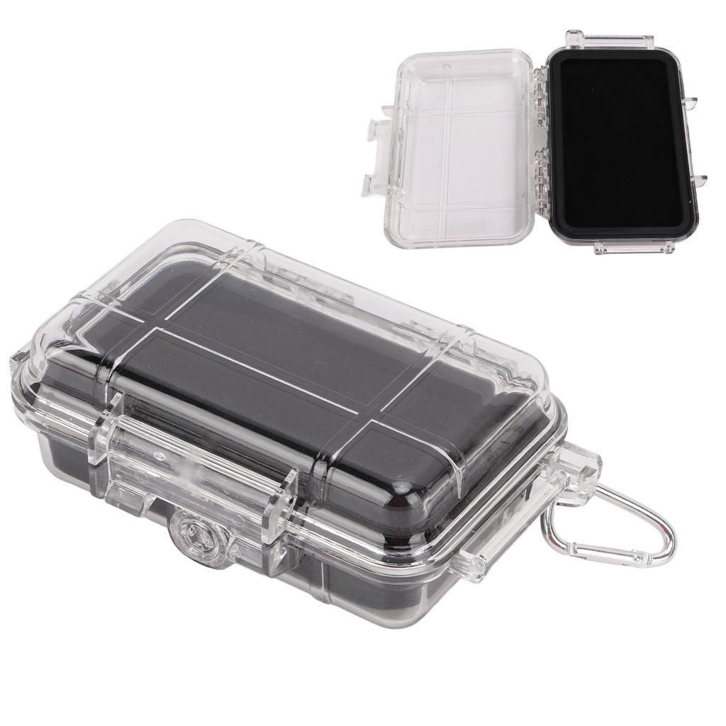 Plastic Shockproof Box with Shock Absorption Liner Outdoor Waterproof Airtight Case Transparent