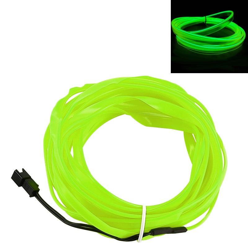 5M Flexible Neon Glow Car RGB Light Interior Led Decorative Lamp EL Wiring Neon Strip For Auto DIY USB Party Atmosphere Diode
