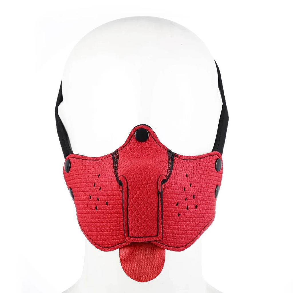 New Sexy Fetish Bondage Dog Rubber Hood Mask with Detachable Nose for Women Bdsm Puppy Play Mask Flirt Erotic Products
