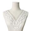Black And White Mesh Embroidery Bead Neckline Lace Clothing Collar Corsage Front Collar Anti-Light Collar