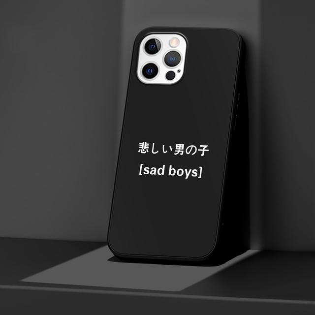 

Чехол для телефона Apple Iphone 14 11 13 Pro Max 12 Mini Xr 7 8 + Se 2020 Xs 6 6s Plus, черный чехол с японскими комиксами Harajuku манга iPhone 6(6s)