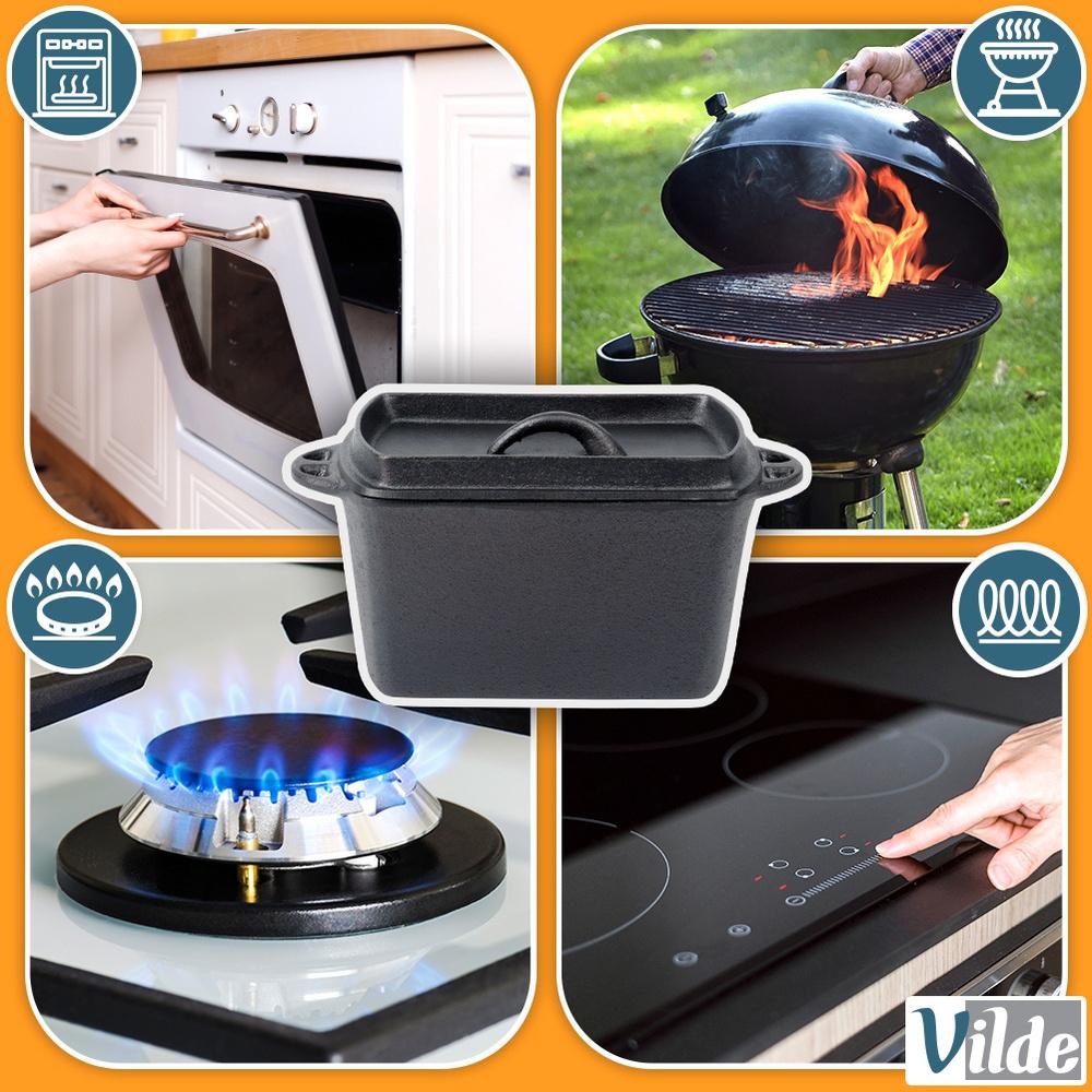 Cast Iron Bread Baking Pan Roasting Pan With Bread Lid