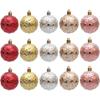 6pcs 6cm Star Christmas Balls Set Colorful Xmas Tree Pendants  Home New Year Gift