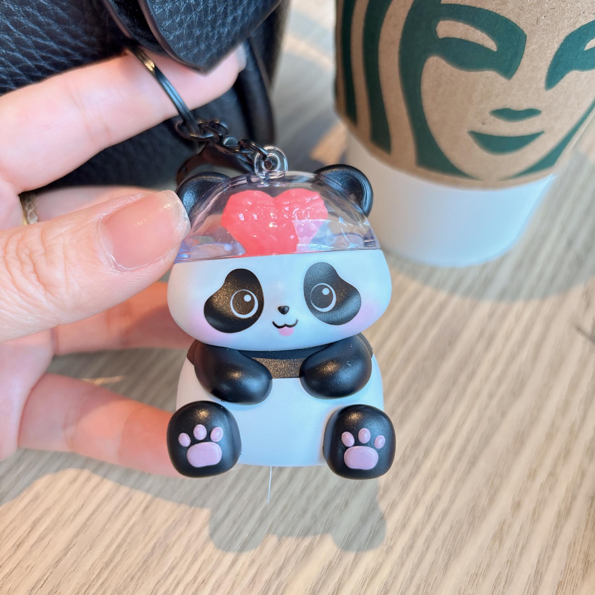 

Creative Love Brain Panda Keychain – Cute Luminous Sounding Bag Pendant Gift