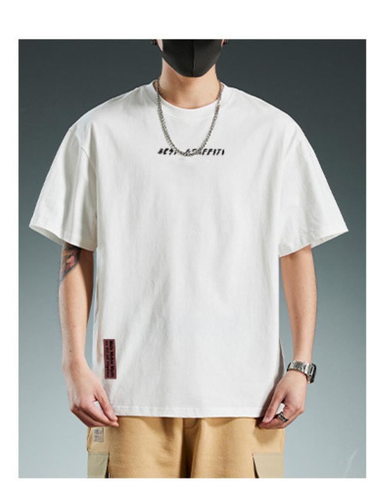 Men's Solid Color Minimalist Pure Cotton Versatile T-shirt