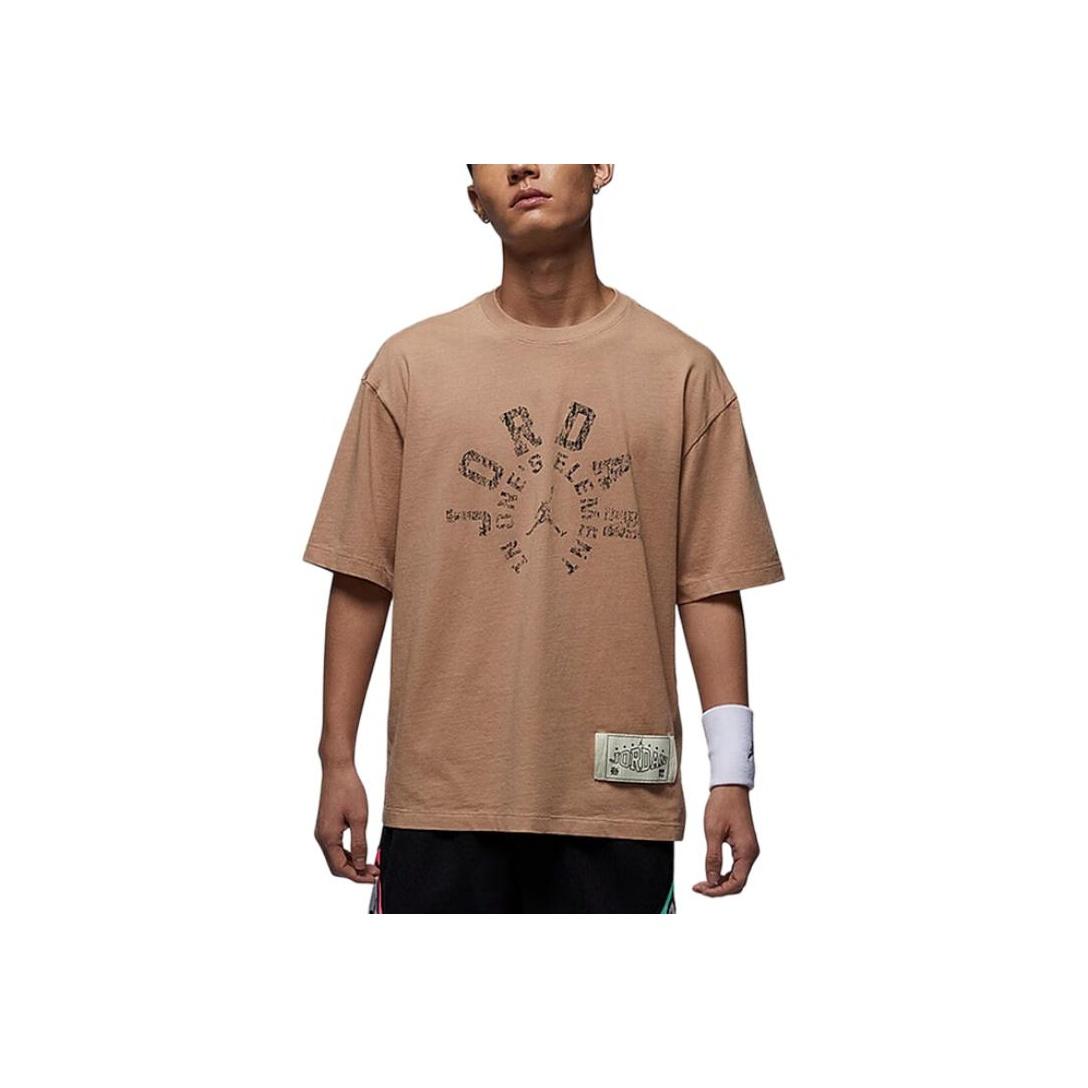 

Jordan Dongdan 85 Comfortable Round Neck Pullover Short Sleeve Quick Dry T-Shirt Men Tops Brown HV1257200 L