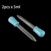 5Pcs 5ML Silicone Graduated Pipettes With Rubber Suction Top Liquid Droppers For Oil Liquid Handling In Science Labs