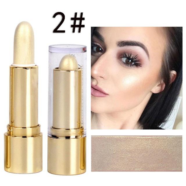1Pc  Face Brightening Highlighter Stick Cosmetics Face Contouring Glitter Highlighter Stick Concealer Makeup Tool