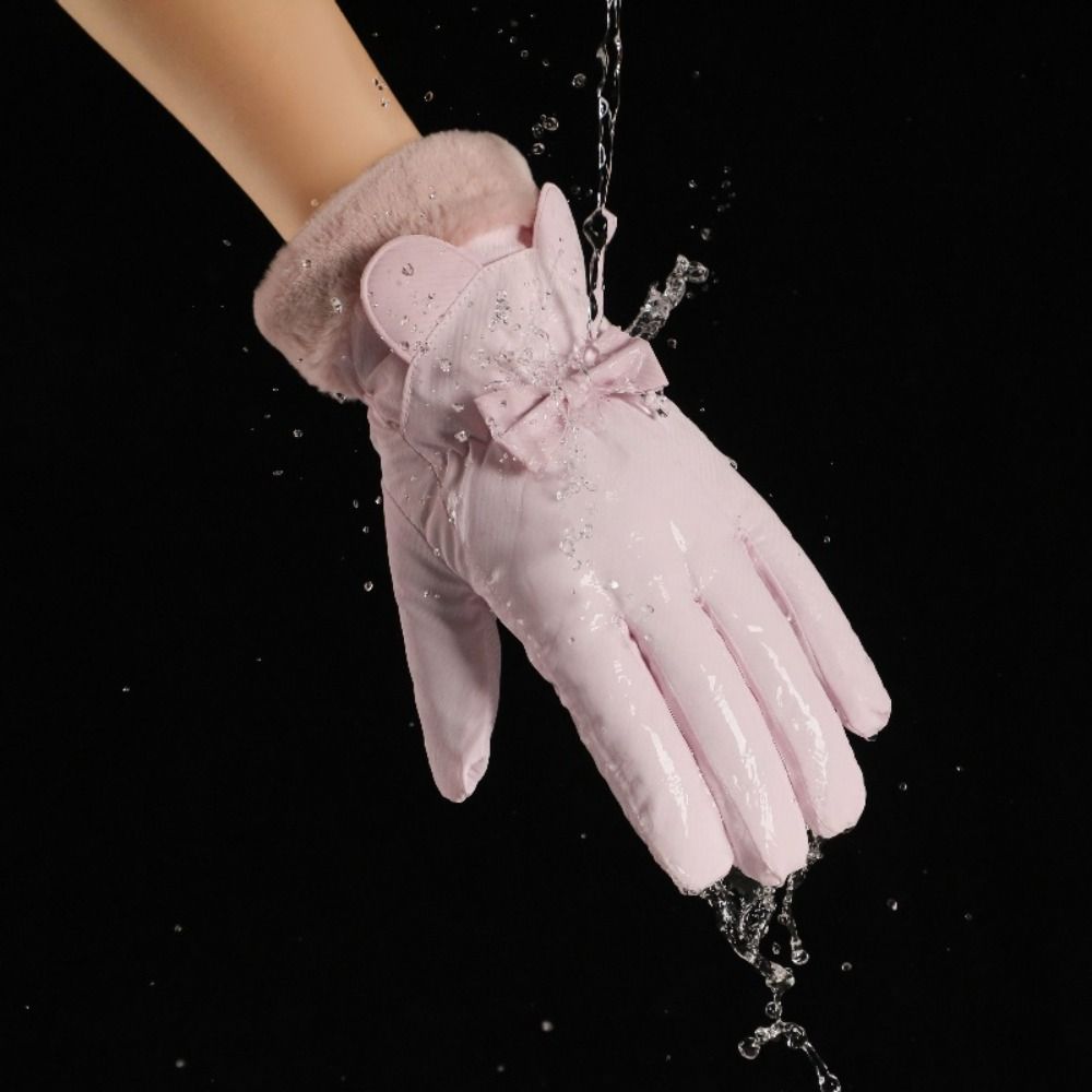 Windproof Women Winter Gloves Protection Outdoor Warm Gloves Motorcycle Riding Gloves  Casual