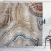 Grey Gold Marble Ink Texture Shower Curtain Set Abstract Modern Shower Curtain for Bathroom Decor Waterproof Washable Fabric