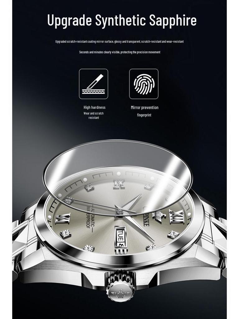 Oupinke High-End Men's Automatic Mechanical Watch - Premium Imported Movement