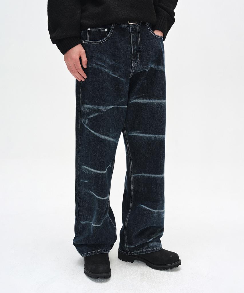 DECET Vine Bleach Wide Jeans Dcpt045Dblue