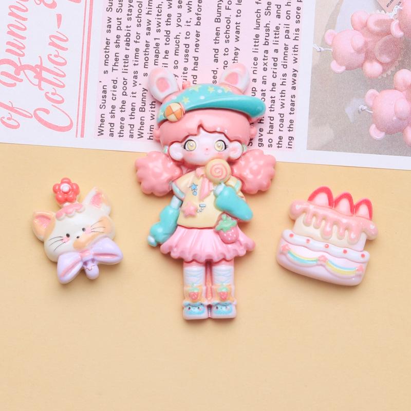 Pink Sweetheart Series: Cream Resin Shoe Buckles & DIY Jewelry Accessories