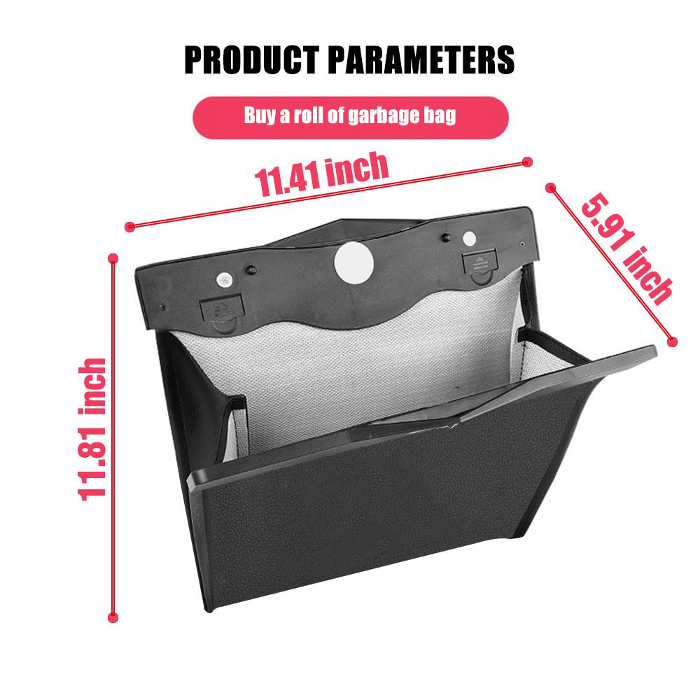 

For BMW G20 G30 G01 G02 G05 F15 F16 1 3 5 7 X3 X5 X6 Car Trash Magnetic Garbage Bag Back Seat Hanging Storage Pocket Accessories
