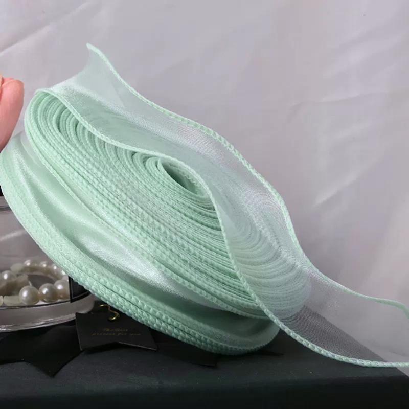 Soft Ruffled Tulle Ribbon In Assorted Color For Baking Flower And Craft