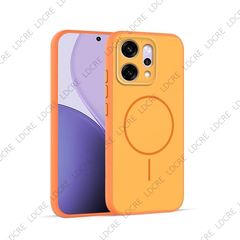 Чехол для Oppo Reno14 Pro Чехол для Oppo Reno14 Pro ТПУ Чехол Ударопрочный Защитный чехол Чехол-накладка Для Oppo Reno14 Pro Oppo Reno14 Reno14 F Non-magnetic&Oppo Reno14 оранжевый